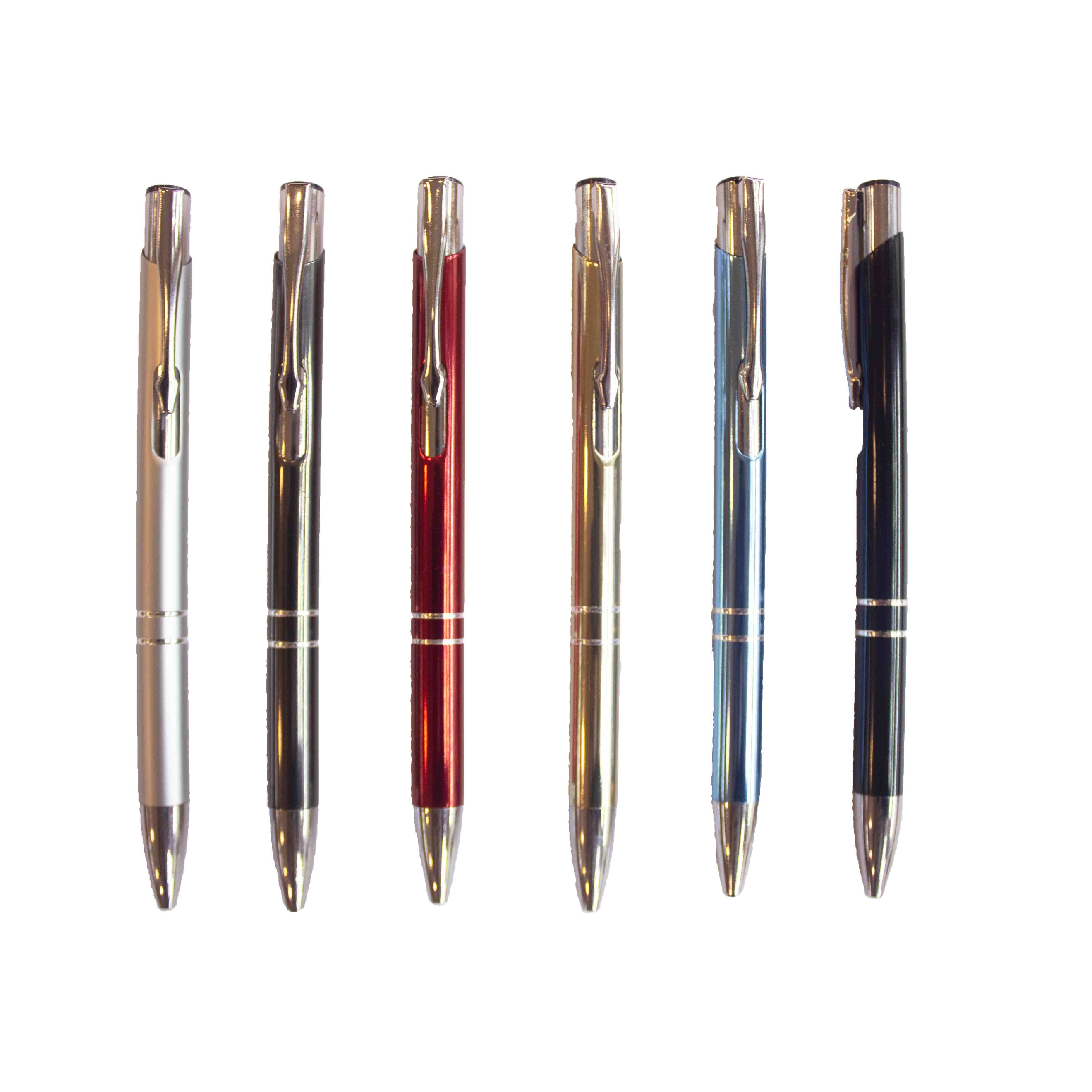 Metal ballpen with color body